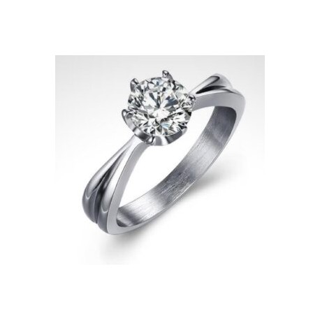 Anillo solitario de circonia