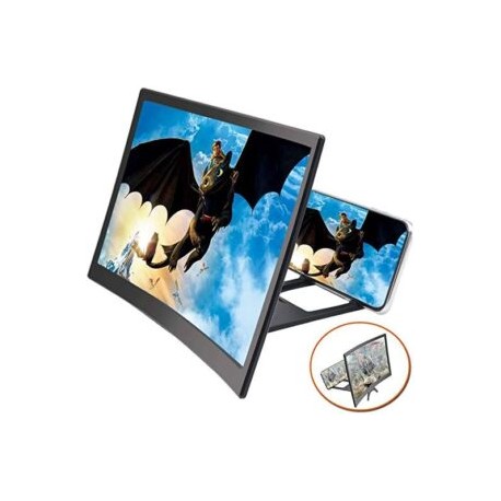 Amplificador de pantalla 3D con soporte para celular