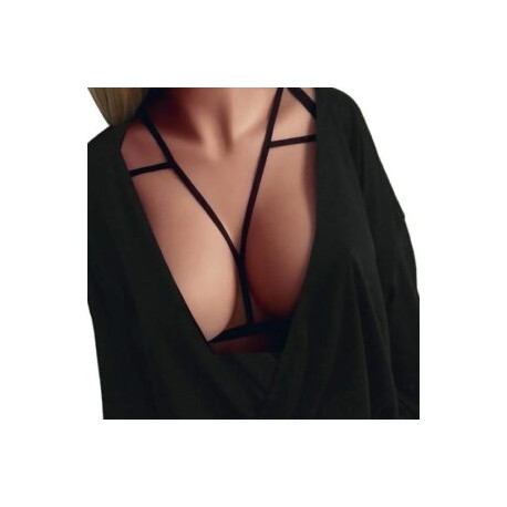 Bralette Harness Triangles negro