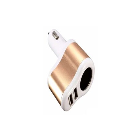Cargador de auto para celular con 2 o 4 entradas USB y opción a encendedor