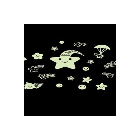 Estampas Stickers Decorativos Estrellas Stars Fosforescente