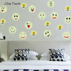 Estampas Stickers Decorativos Fosforescentes Emoticones