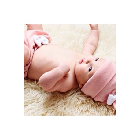 Gorrito de unicornio para bebe rosa