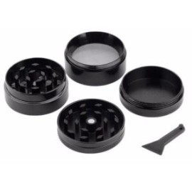 Grinder Negro, (moledor de hierbas y especias con pala)