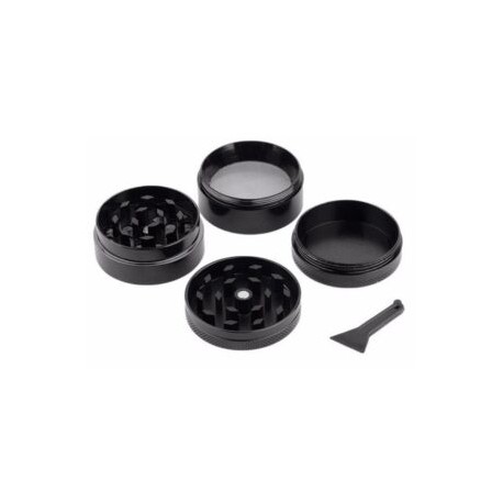 Grinder Negro, (moledor de hierbas y especias con pala)