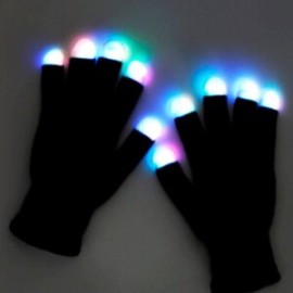 Guantes con luz LED