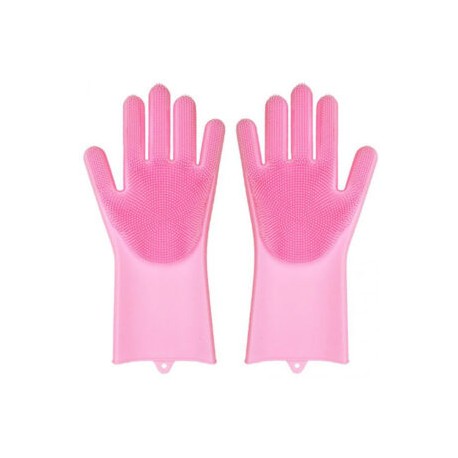 Guantes de silicón para lavar trastes, mascotas, autos, multiusos