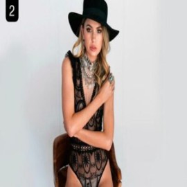 Lace body Nataly negro