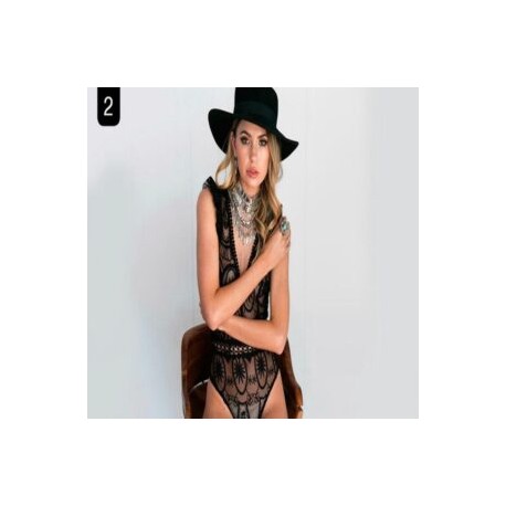 Lace body Nataly negro