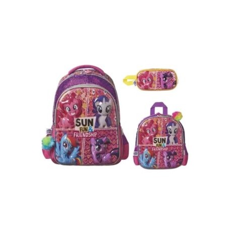 Mochila, lonchera térmica y lapicera My Little Pony