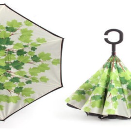 Paraguas Reversible Green Leaf