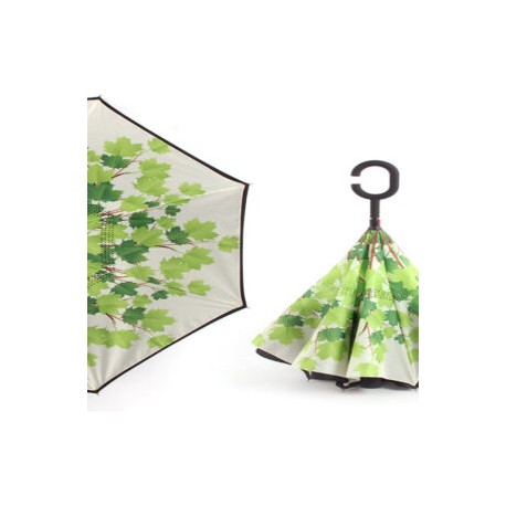 Paraguas Reversible Green Leaf