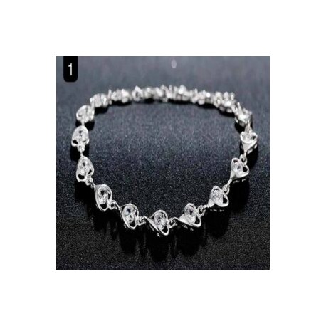 Pulsera Silver Hearts