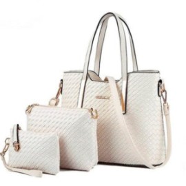 Set de 3 bolsas Matrushka negro y blanco
