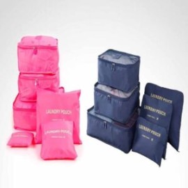 Set de 6 organizadores de viaje Rosa o Azul