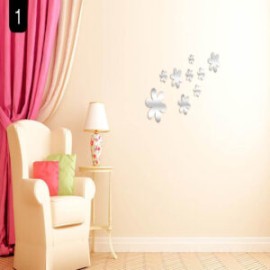 Stickers decorativos tipo espejo Flores