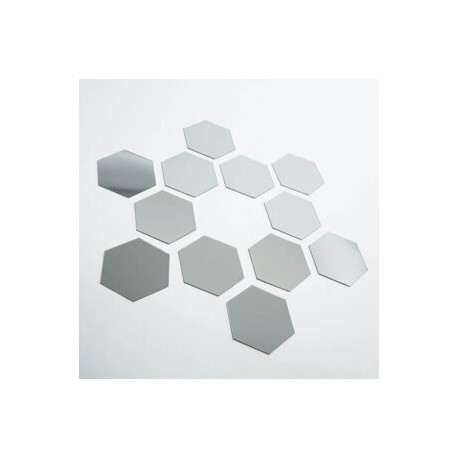 Stickers decorativos tipo espejo Hexágonos