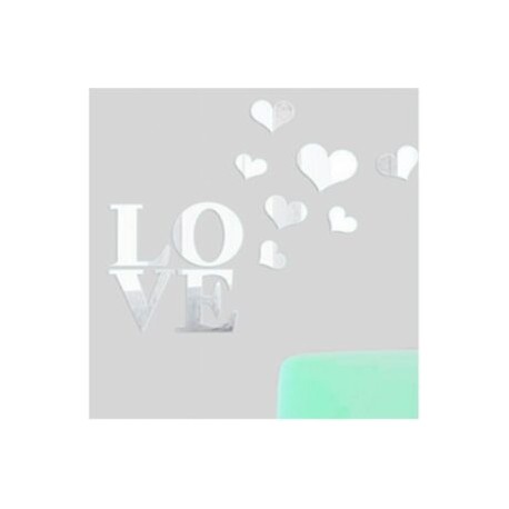 Stickers decorativos tipo espejo Love