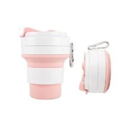 Vaso colapsable color rosa