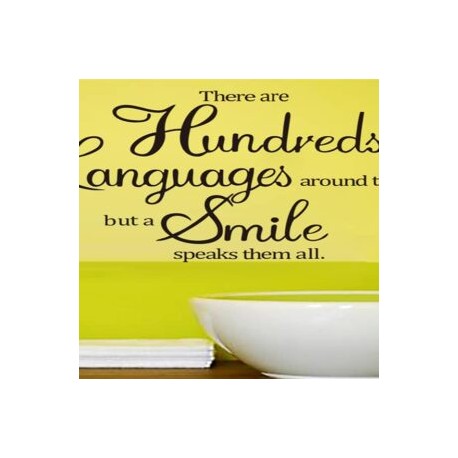 Vinilo decorativo con frase