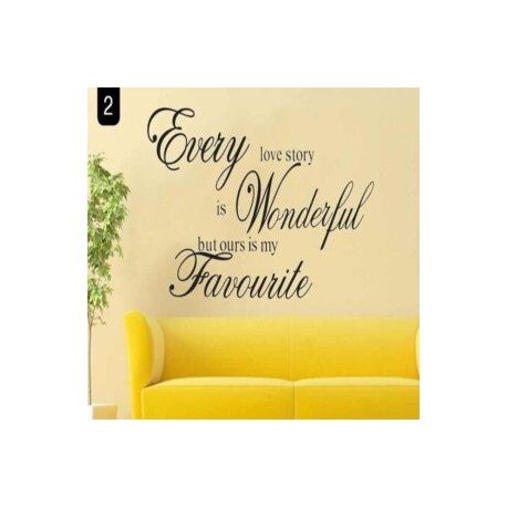 Vinilo Decorativo Love Story 75*40 Cm