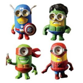 Vinilo Decorativo Minions Superheroes Avengers