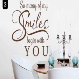 Vinilo Decorativo Smiles With You 74*80 Cm Sonrisa A Tu Lado