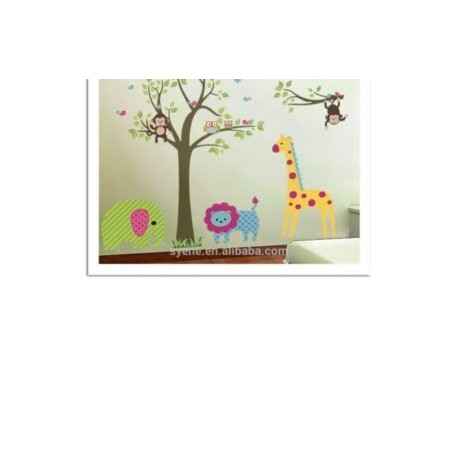 Vinilo infantil de pared del mundo animal