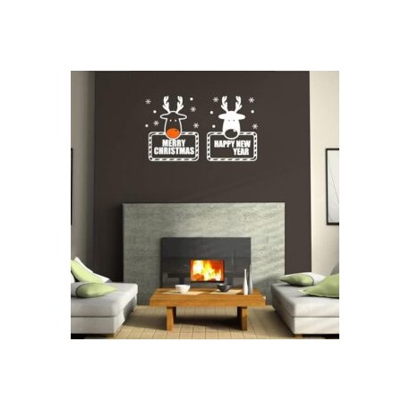 Vinilo para ventana o pared con diseño navideño a elegir